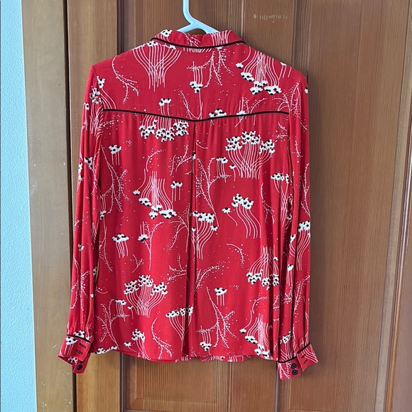 ba&sh Red Floral Blouse - Picture 2 of 5